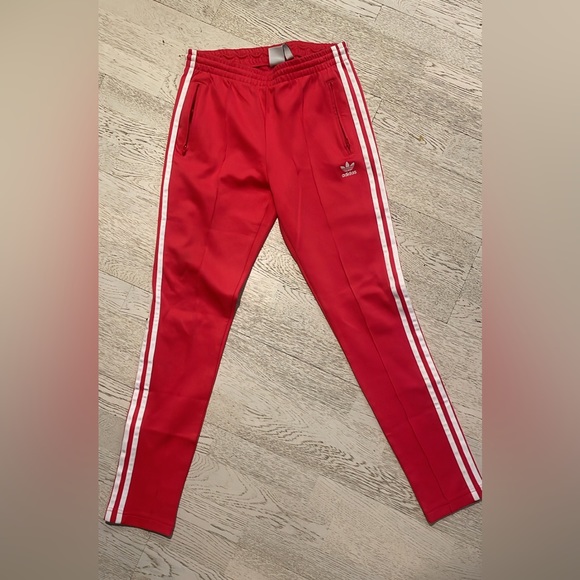 Adidas track pants in size small with zipper ankle details - Picture 3 of 4
